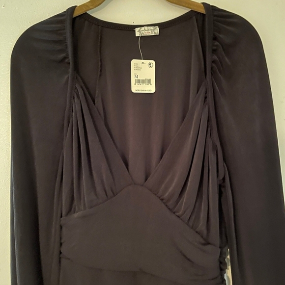 Free People Intimately  "In Your Arms" Black Bodysuit - Size M - NWT - Picture 3 of 7